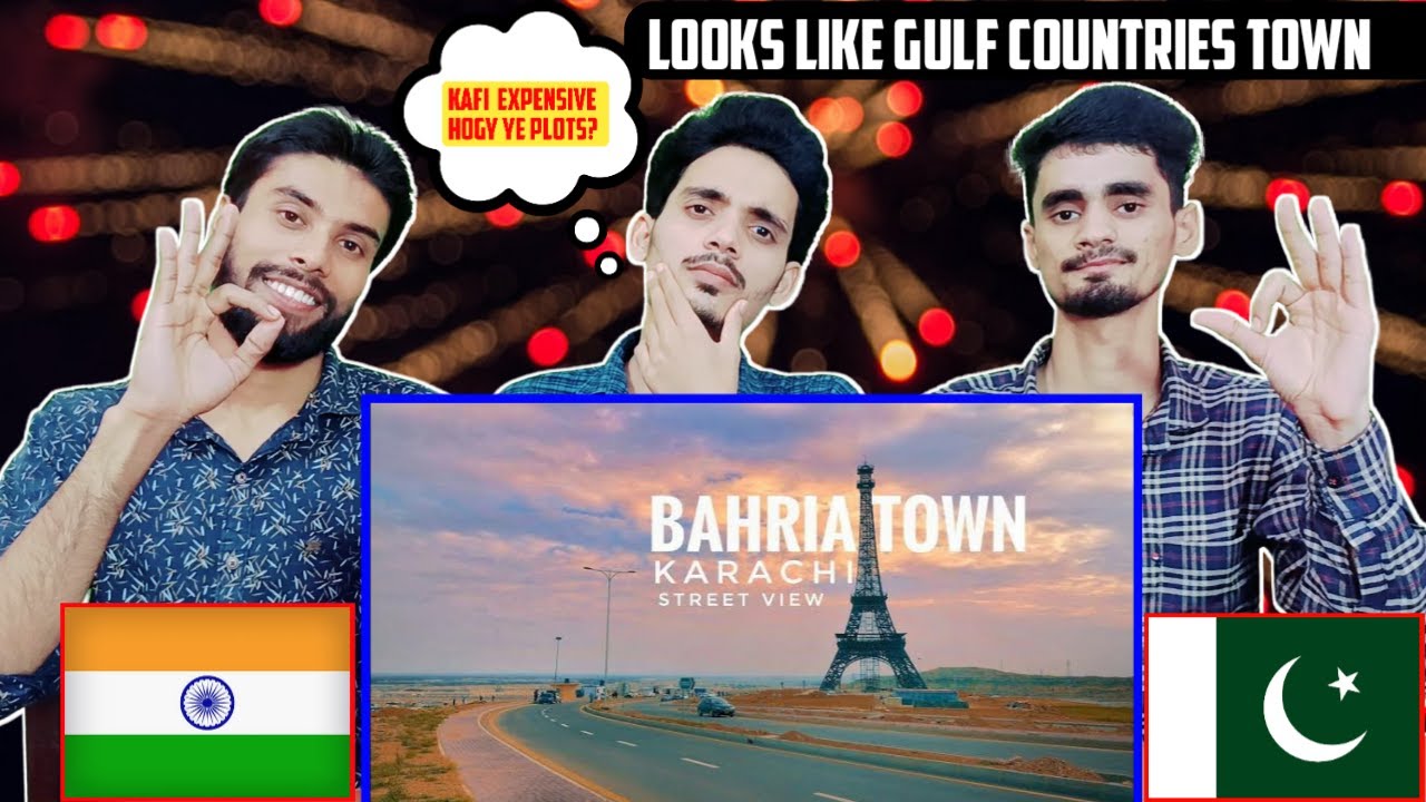 Indian Reaction On Bahria Town Karachi Street View (2020) | Expedition Pakistan | OP Bros Reaction