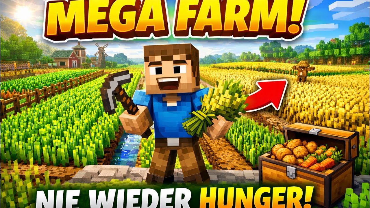Vom kleinen Garten zur Riesenfarm! 🚜 Minecraft Survival