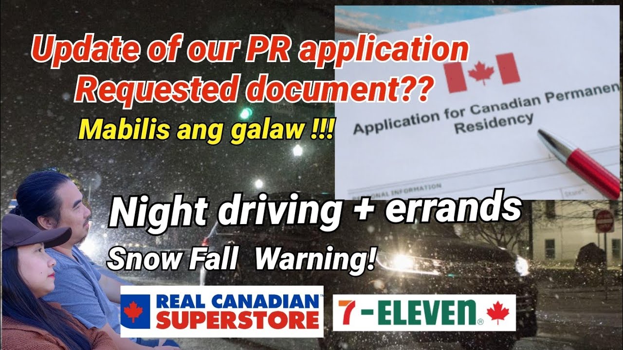 Update of PR application Canada | Night driving+errands | Buhay Canada | Calgary to Edmonton | Pinoy