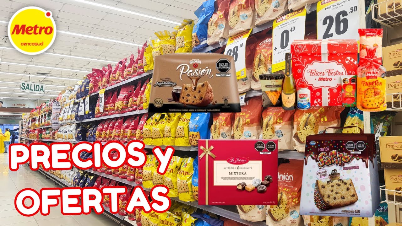 TOUR de PANETONES, PAVOS, GALLETAS y MÁS en METRO | NAVIDAD 2023 | PRECIOS y OFERTAS