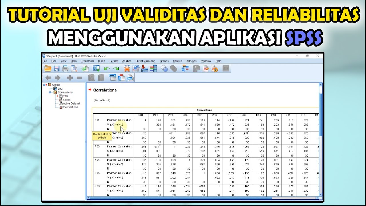 Cara Uji Validitas dan Reliabilitas Kuesioner Menggunakan Aplikasi SPSS | Tutorial SPSS