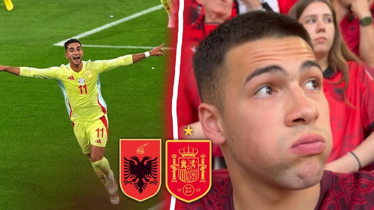 Albanien fliegt aus der EM😶 Albania - Spanien / Stadion Vlog