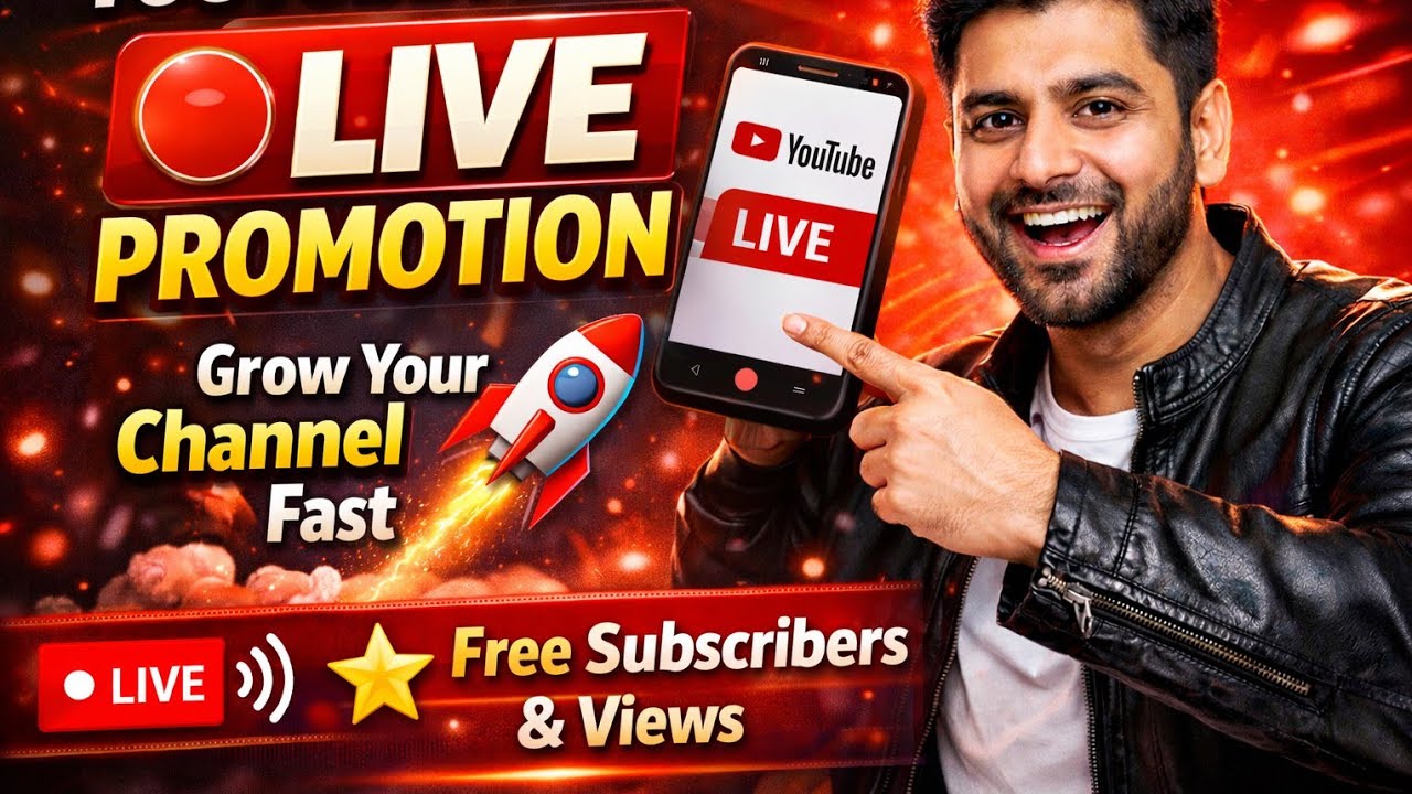 LIVE YouTube Channel Promotion 🔴 | Get Free Subscribers & Views | Grow Fast