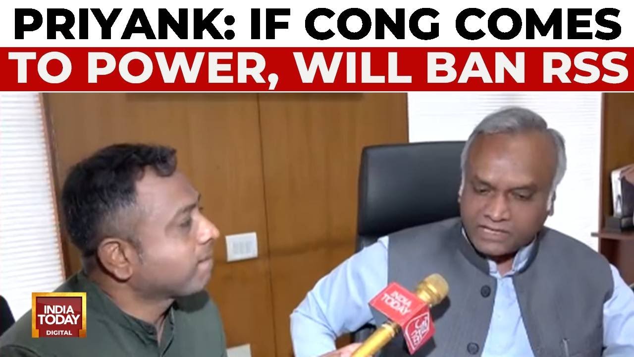 Karnataka Minister Priyank Kharge's Controversial Call: 'Congress Will Ban RSS If We Come To Power'