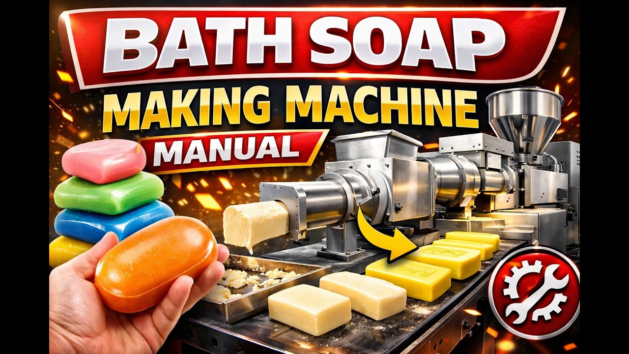 Bath Soap Making Machine Manual | Complete Operation Guide for Soap Manufacturing Plant