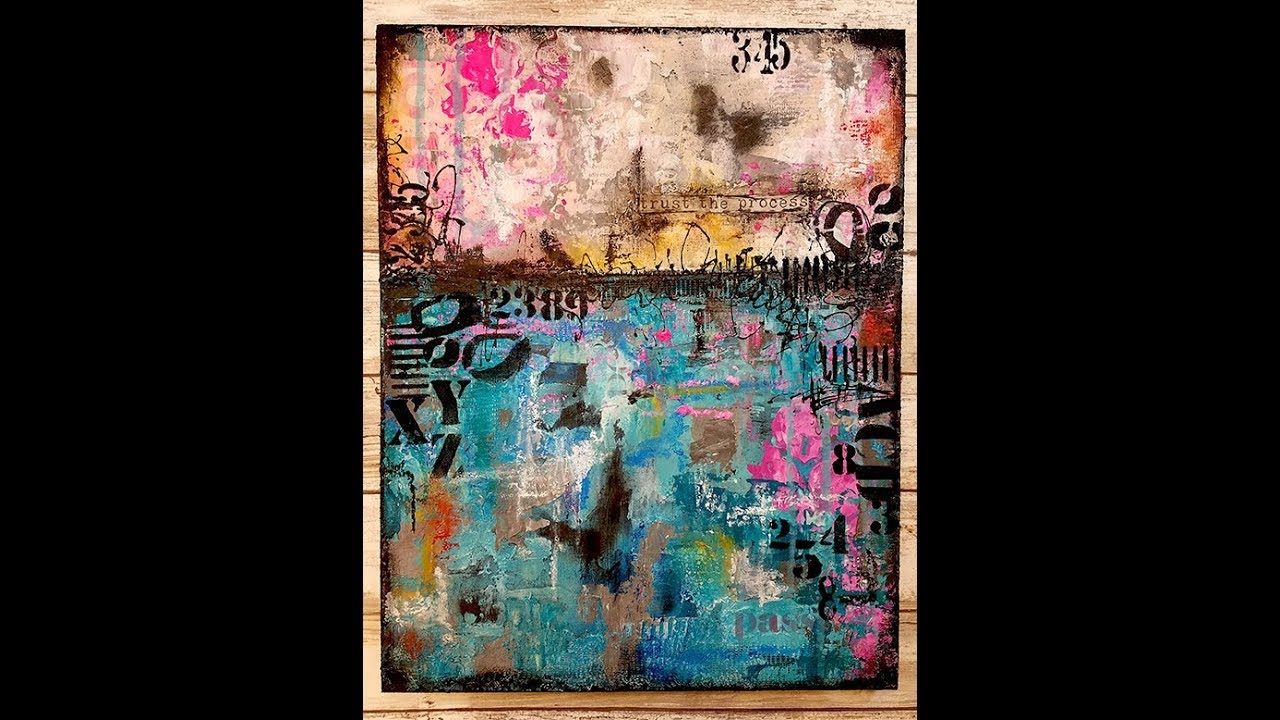 Mixed media abstract 