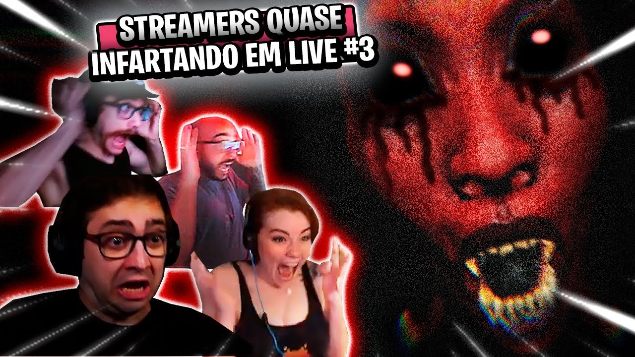STREAMERS QUE QUASE INFARTARAM JOGANDO JOGOS DE TERROR  -  SUSTOS ENGRAÇADOS #03