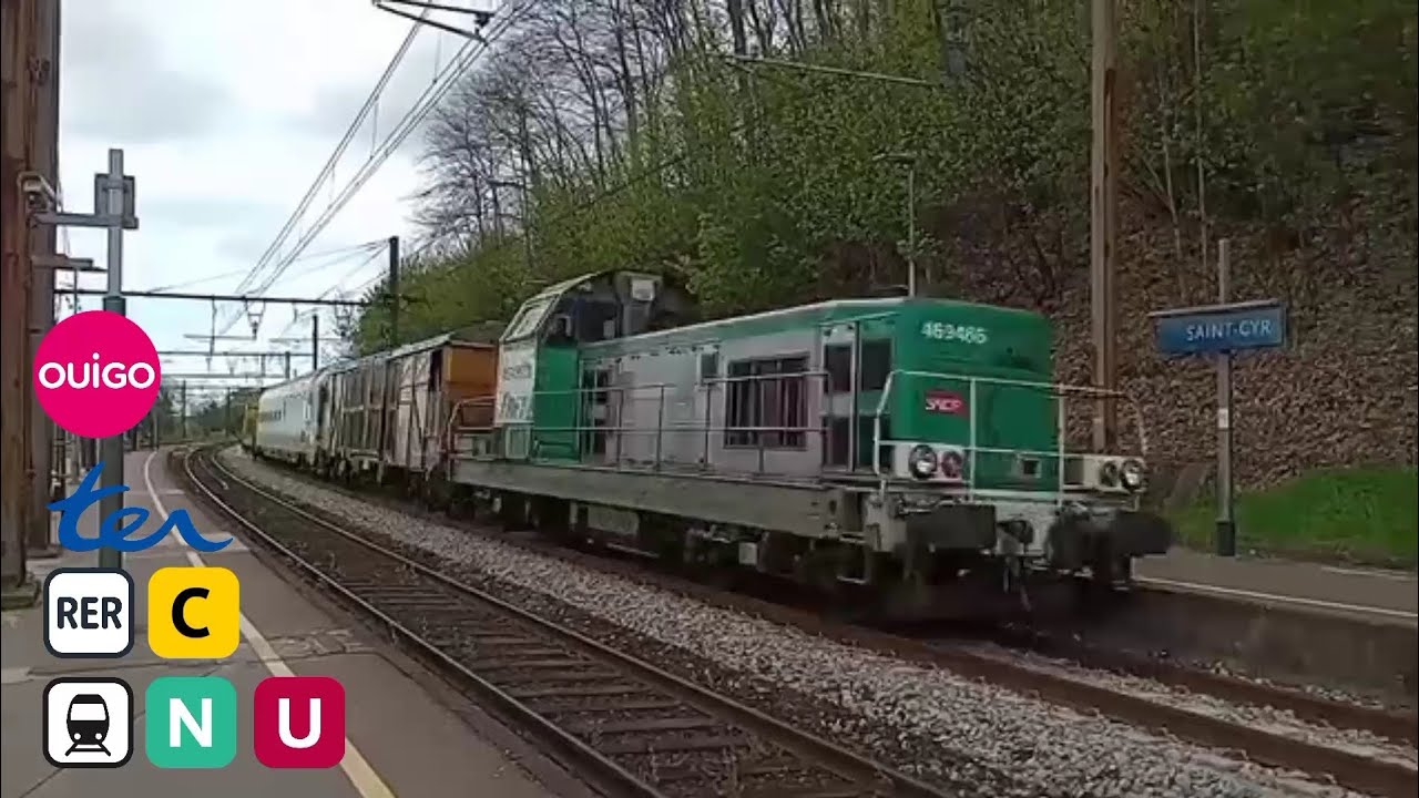 Passage du graisseur de caténaire à Saint Cyr 