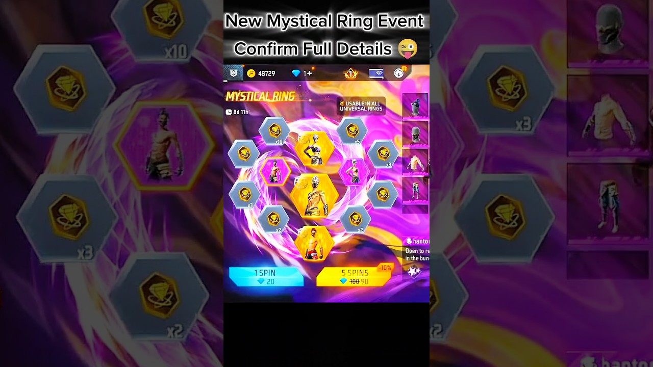 New Mystical Ring Event Tonight Update 🔥 Full Details 😜 Free Fire New Event | FF New Event