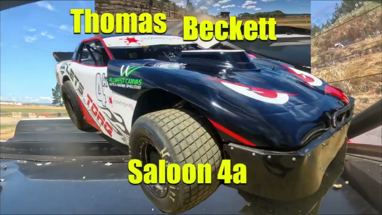 Beckett Racing 4a Thomas Beckett Saloons Race 2 Whangarei Speedway Opening Season Meeting 1.11.2025