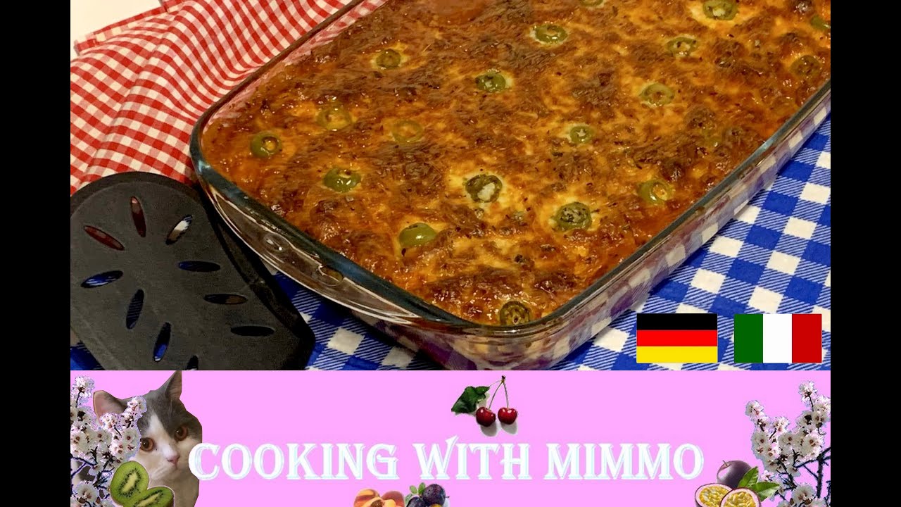 Überbackene Kartoffeln und Hackfleischsoße  / Gratin di patate e ragù di carne