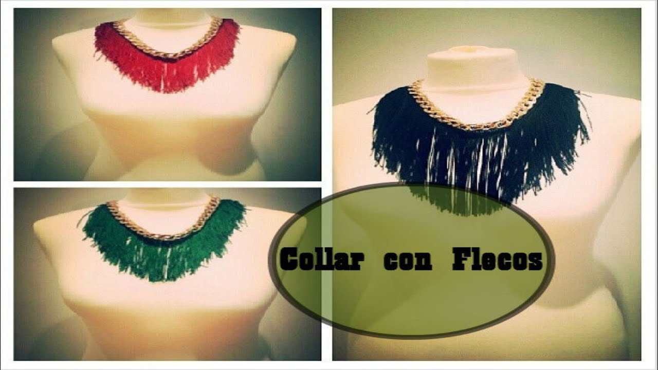 DIY COLLAR CON FLECOS