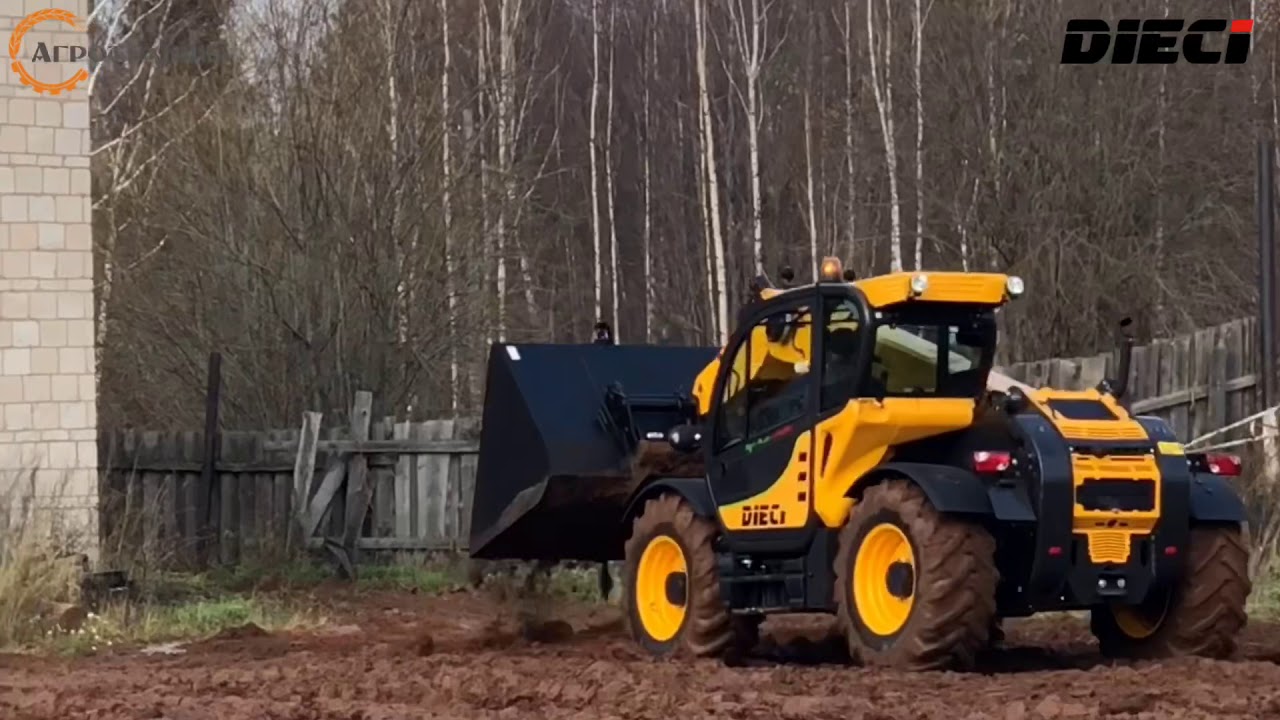 Тестовые испытания фронтального погрузчика DIECI Agri Plus 40.7 в СПК «Быданово» Киров