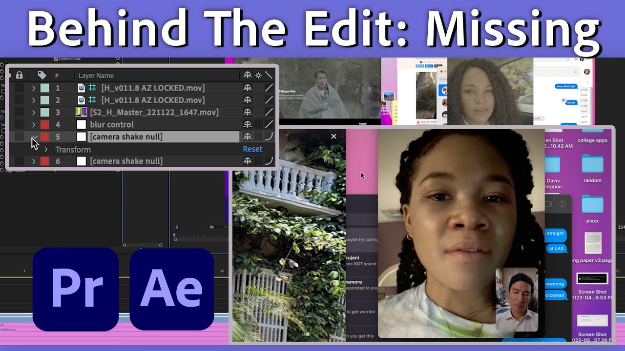 How 'Missing' Was Edited With Premiere Pro & After Effects | Behind The Edit | Adobe Video