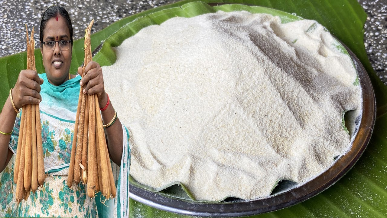 சத்தான பனங்கிழங்கு பொடி செய்முறை  / Making Healthy Palmyra Sprout Powder / Food Money Food