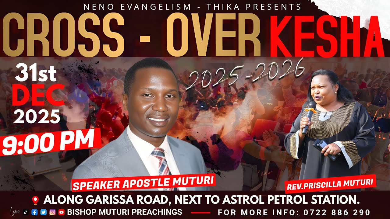 CROSS OVER SERVICE// LIVE BROADCAST/APOSTLE MUTURI//31.12.2025