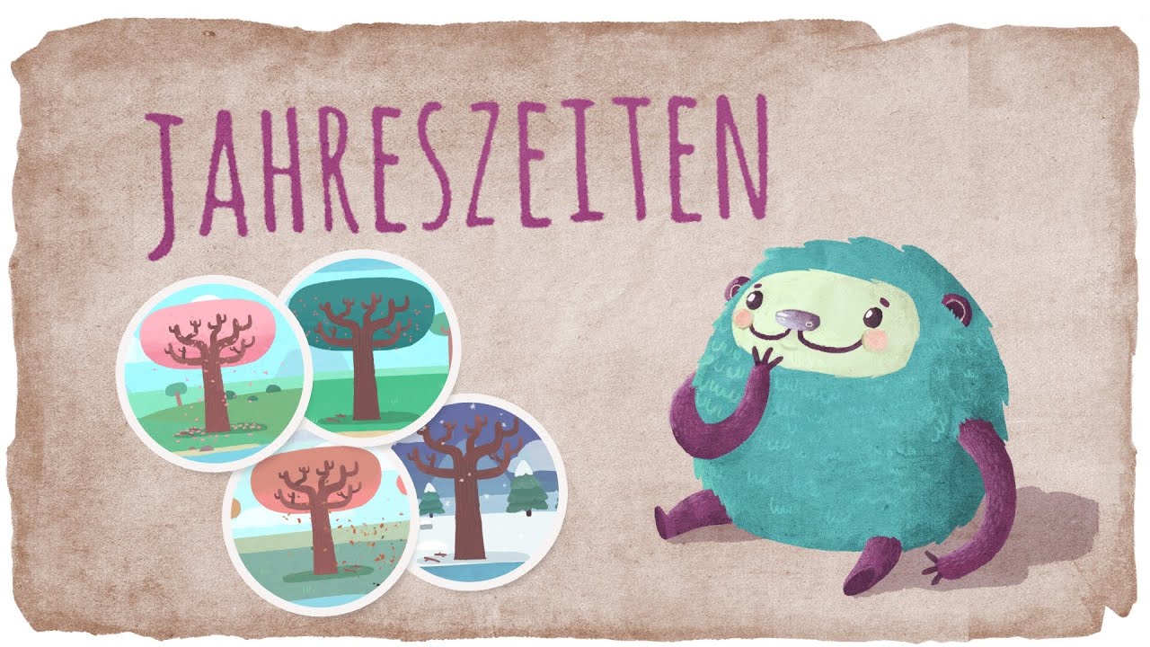 Die Jahreszeiten lernen für Kinder mit Flunkeblunk