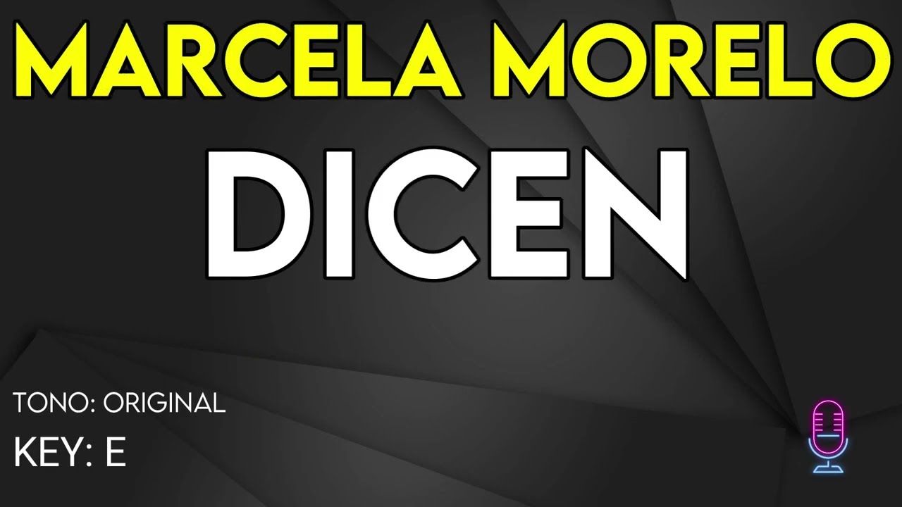Marcela Morelo - Dicen - Karaoke Instrumental
