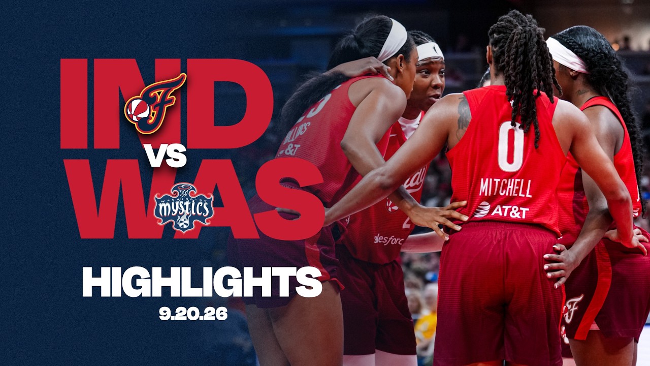 Kelsey Mitchell and Caitlin Clark Each Score 20+ PTS vs. Mystics | Full Highlights