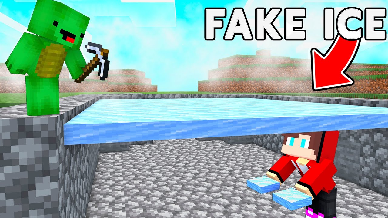JJ Use FAKE ICE To Prank Mikey in Minecraft Animation
