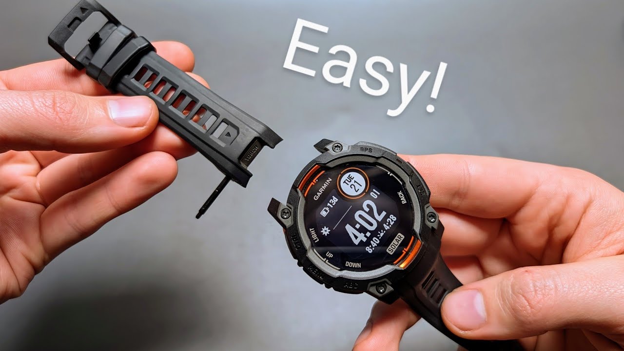 Changing Straps on Garmin Instinct 3 - How to Remove & Change Bands