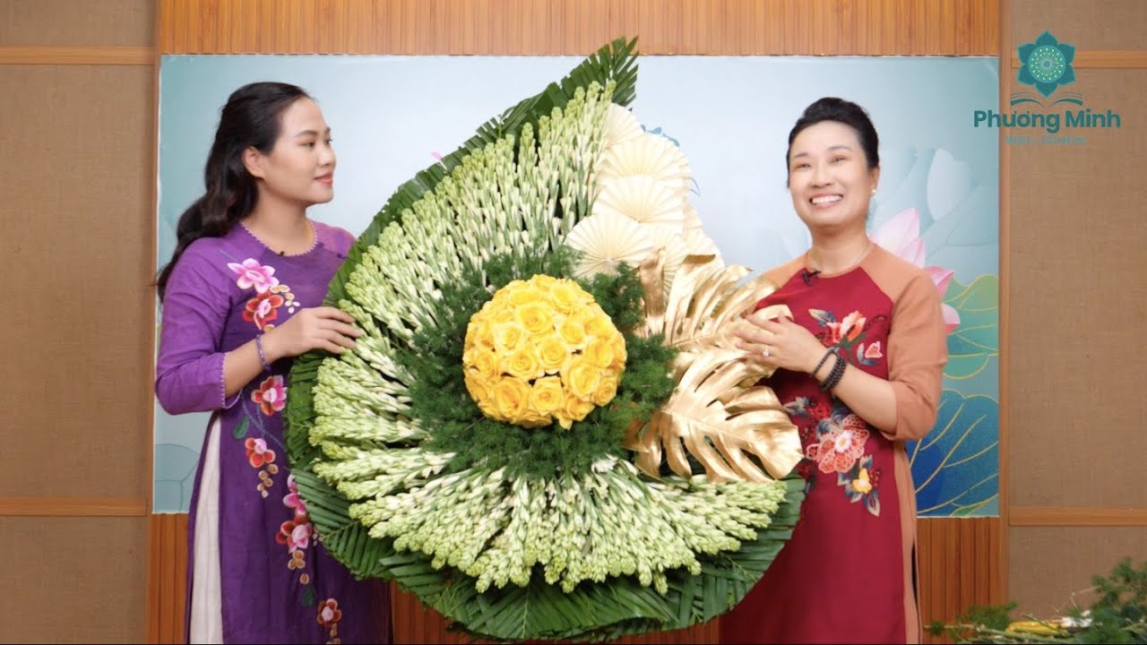 Hướng dẫn cắm hình trái tim với Hoa Huệ Trắng - An Cùng Hoa