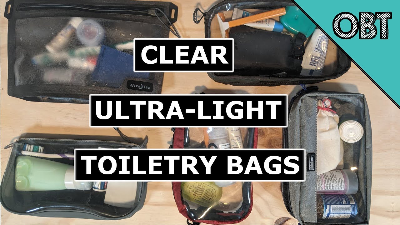 Best Clear Ultralight Toiletry Bags for Carry On Travel
