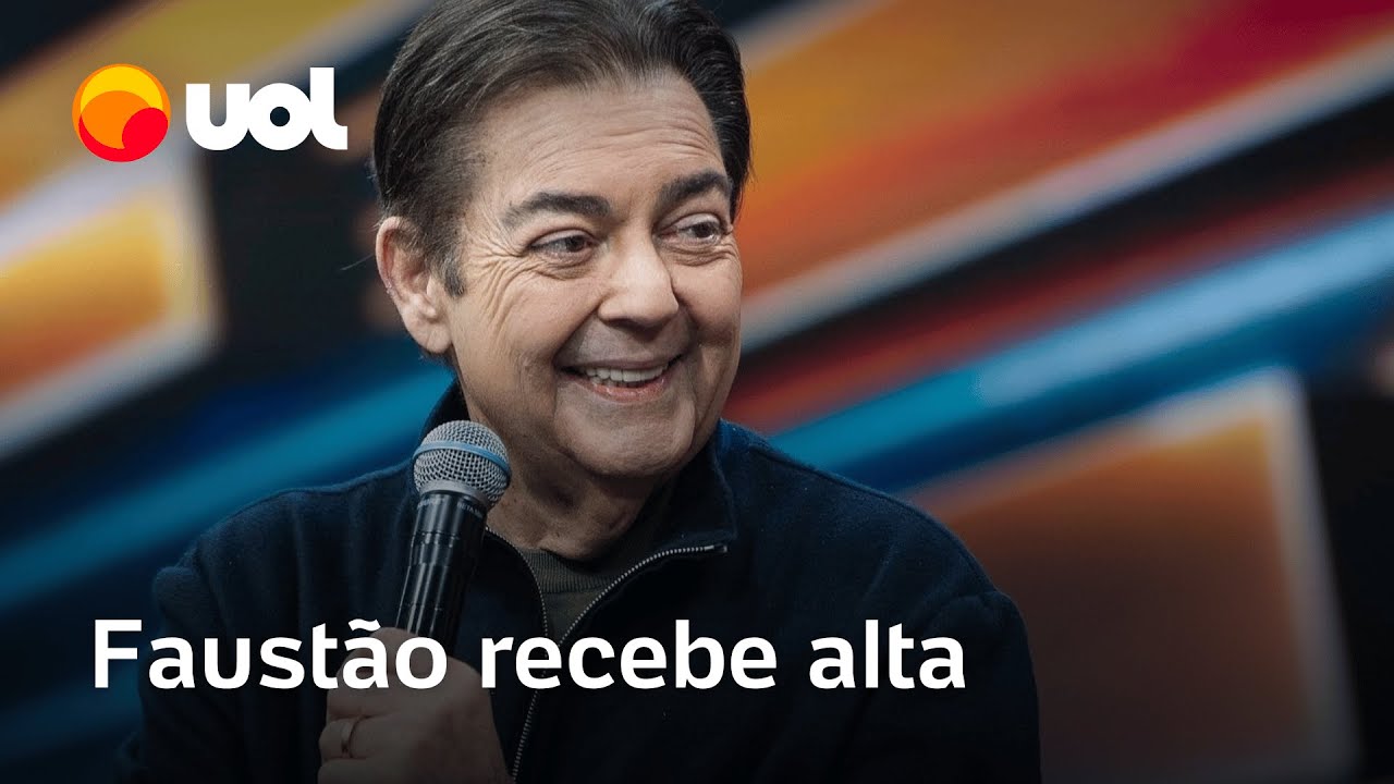 Faust&atilde;o recebe alta hospitalar ap&oacute;s meses internado; apresentador segue tratamento em casa