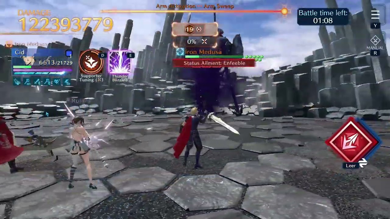 [FF7EC] Guild Battle #18 ~ 50%+ ~ Aerith, Cid, Cloud