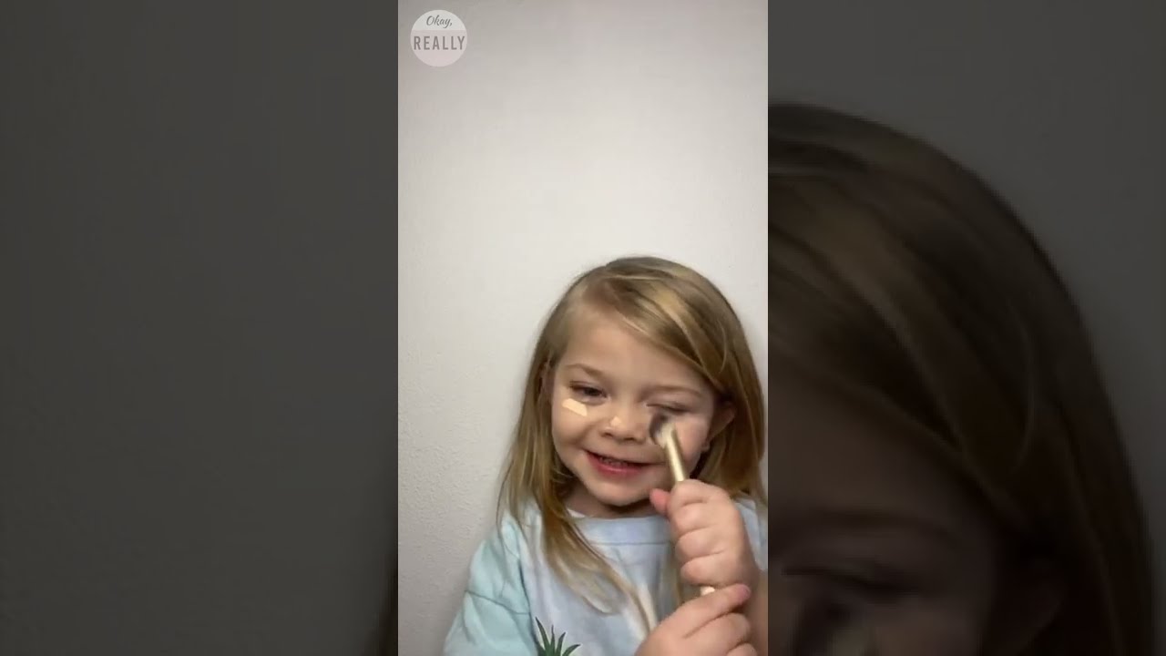 10-Year-Old Makeup Tutorial #shorts