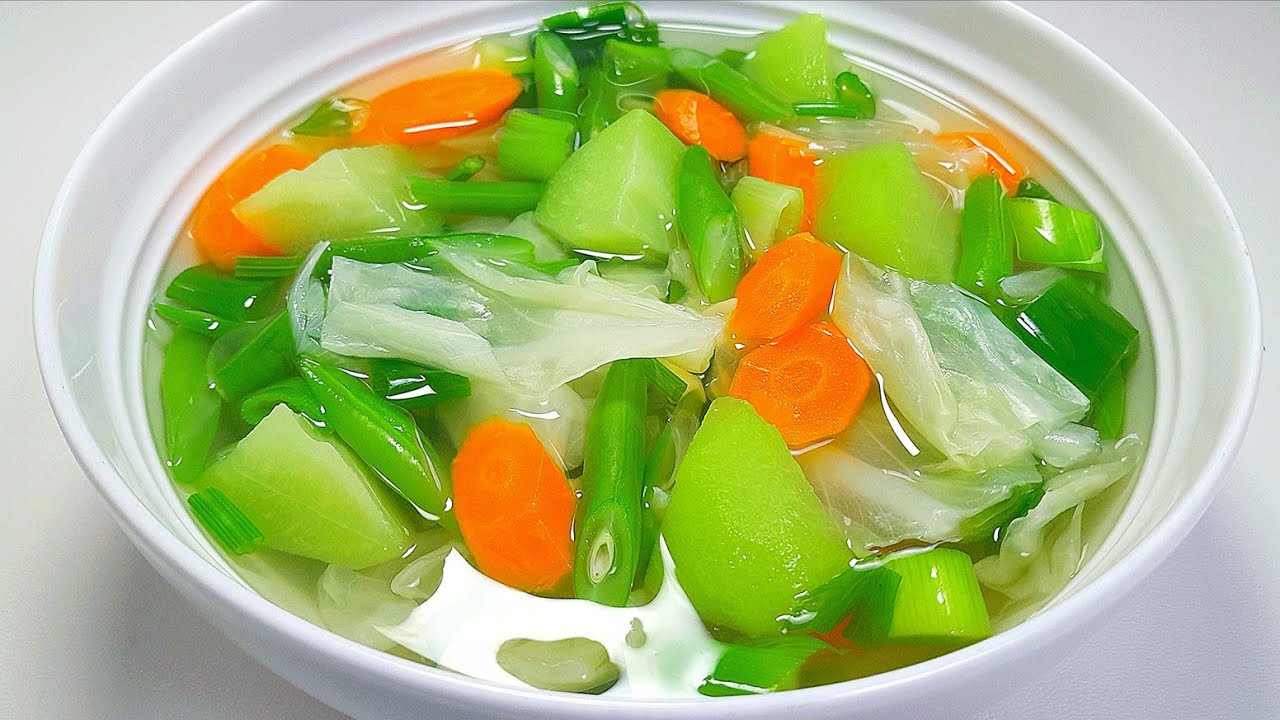 Kolesterol Turun & Perut Adem | Resep Sayur Bening Kol & Labu Siam