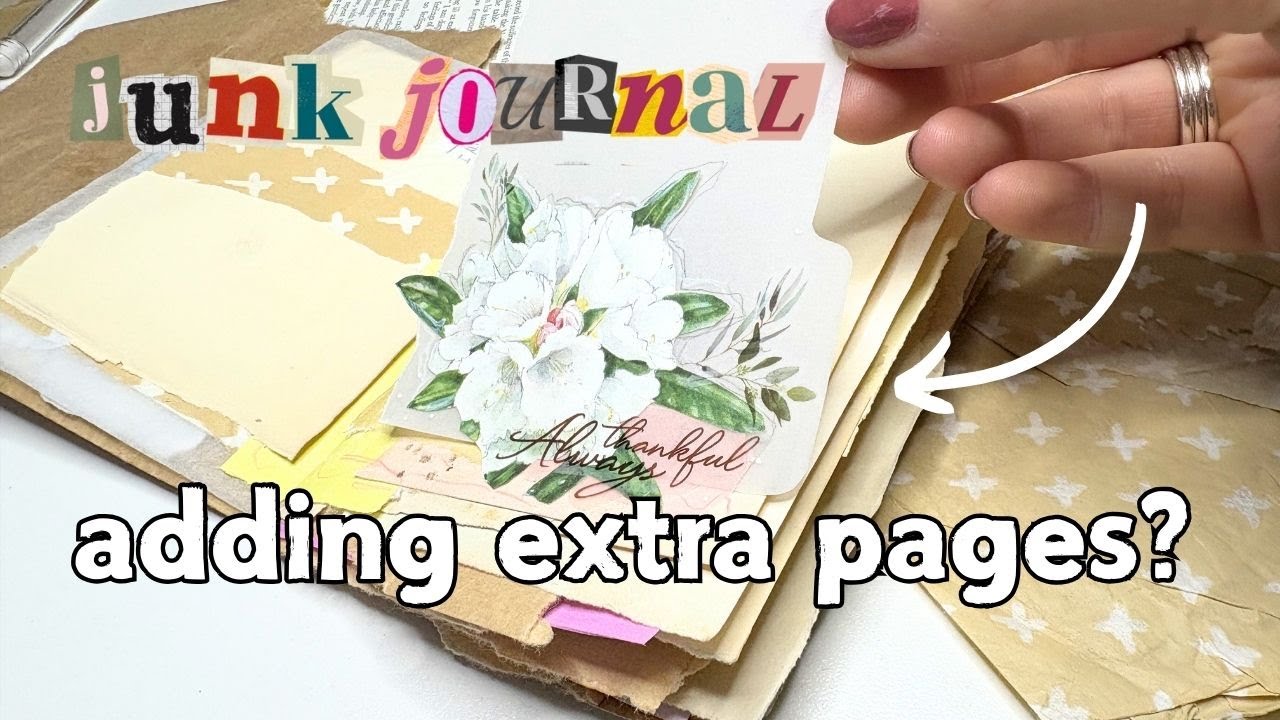 Add extra pages to your junk journal with tip-ins