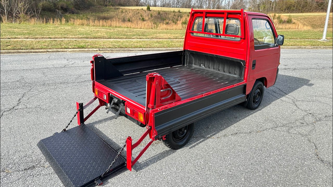 1995 HONDA ACTY LIFTER V-HA4 —— 48,484 Miles - JDM - KEI TRUCK - LIFT GATE OPERATION