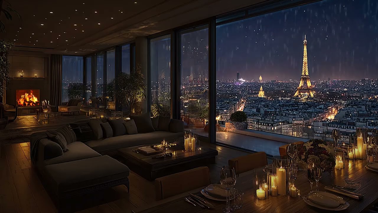 3 Hours Jazz & Rain Sounds 🎷🌧 Cozy Night Cafe Ambience