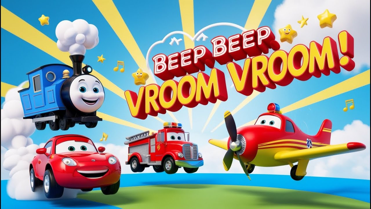 Beep Beep Vroom Vroom! | A Super Fun Vehicle Song for Kids!   #VehicleSongForKids #JoyfulKidsWorld