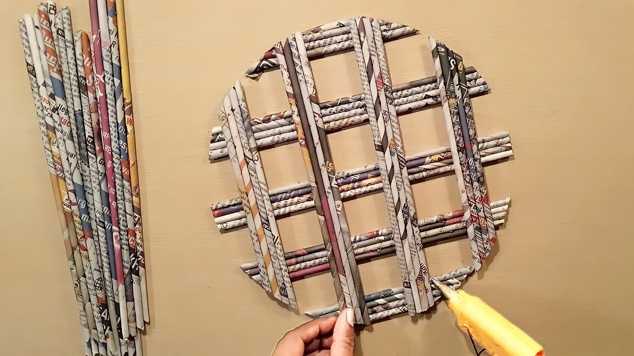 DIY Home Decoration Ideas - Paper Flowers Wall Hanging Idea - Handcraft - Wallmate