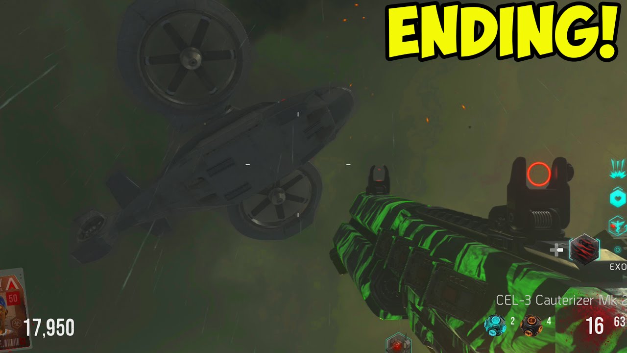 Call of Duty: Advanced Warfare EXO ZOMBIES - EASTER EGG ENDING! Rescue Ending! (NEW COD Exo Zombies)