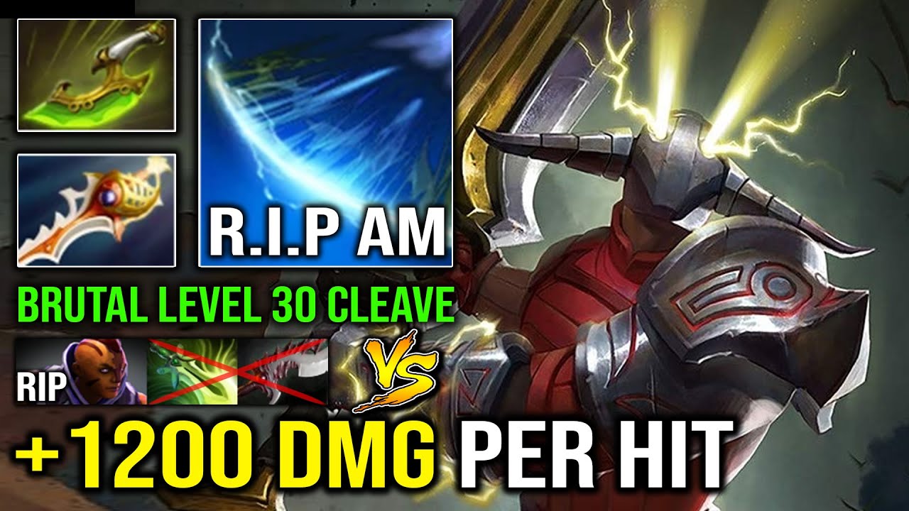EVEN Late Game AM Can't Handle this Sven Cleave | WTF +1200 Damage Per Hit Crazy Burst DPS Dota 2