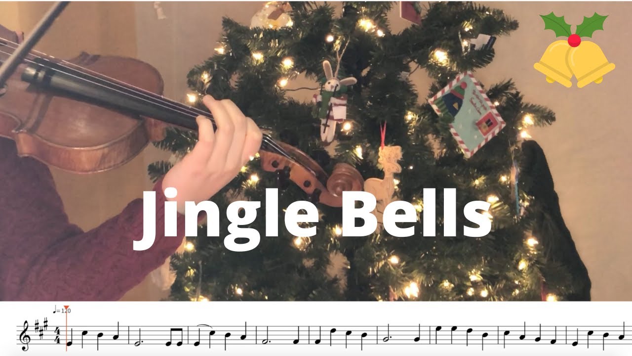 Jingle Bells_ Violin play along with sheet music