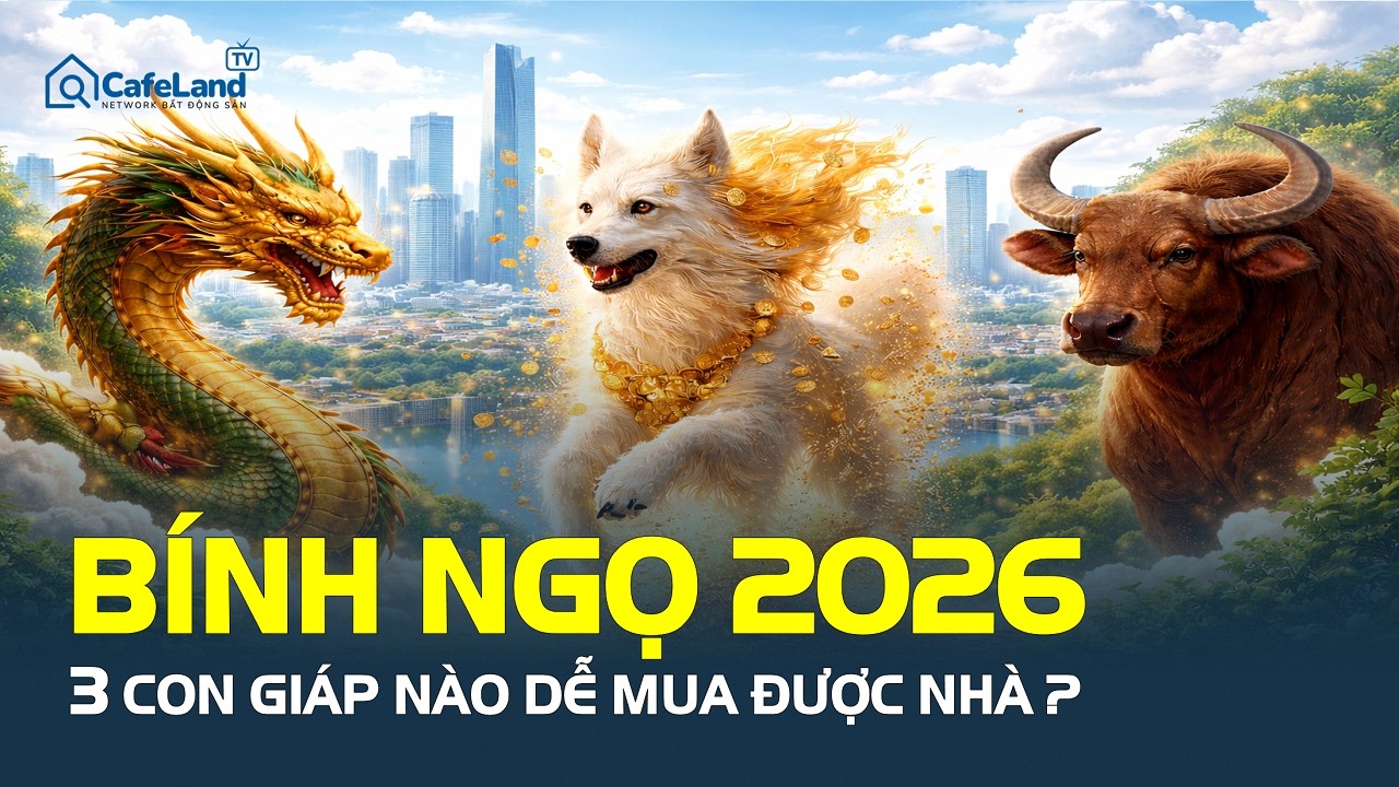 Bính Ngọ 2026: 3 CON GIÁP NÀO có lộc đất đai, dễ mua được nhà?| CafeLand