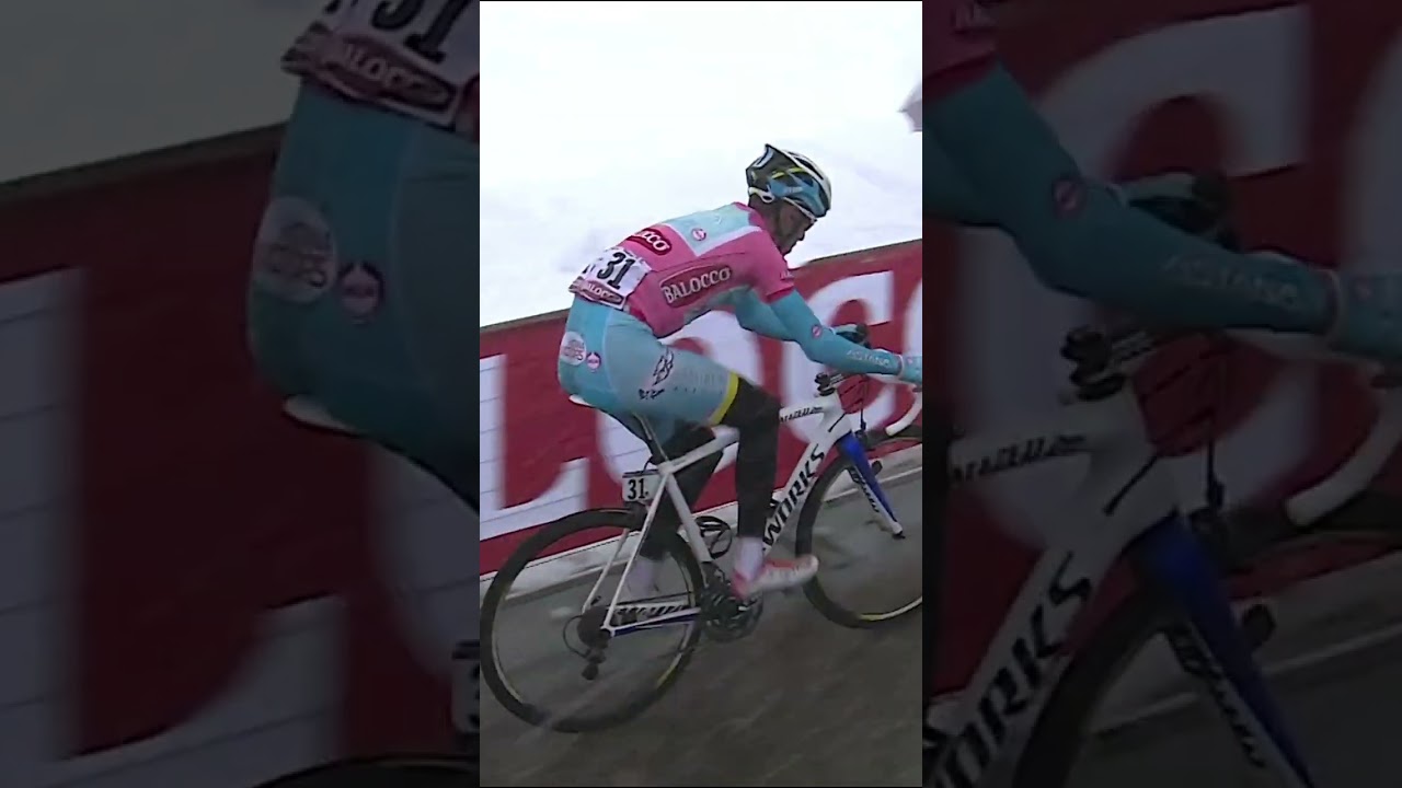 Vincenzo Nibali&rsquo;s heroic feat under the snow, from Silandro to Tre Cime di Lavaredo💗 #giroditalia