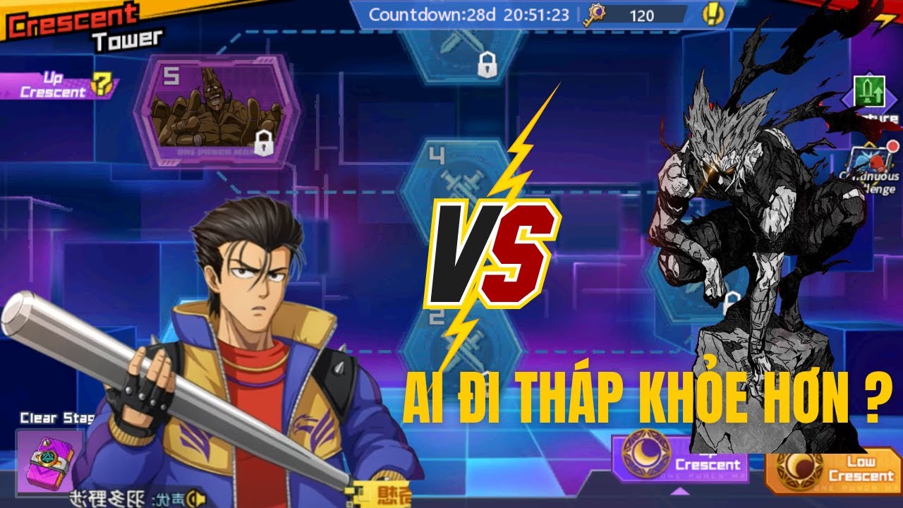 Metal Bat UR V2 Đi Tháp So Với Garou UR Ai Khỏe Hơn