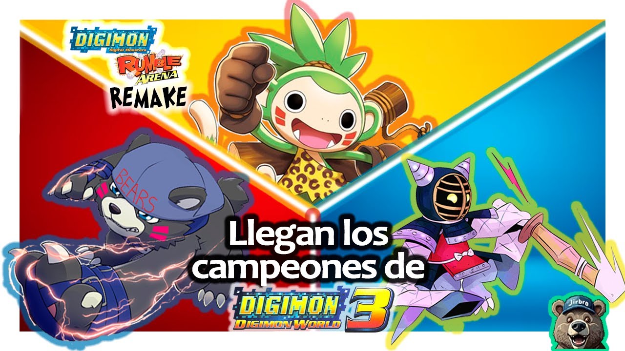 Como desbloquear a Bearmon Koemon y Kotemon  en Digimon Rumble Arena Remake//Como pasar Time Attack