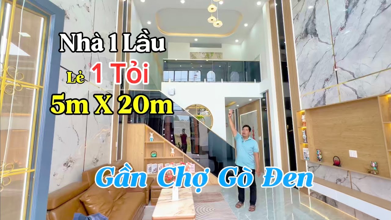 Nhà Gần Chợ Gò Đen . Nhà Sổ Hồng Riêng Có Hoàn Công ( DT : 5m X 20m ) Đúng 2 Tỷ 150tr Full Giá 