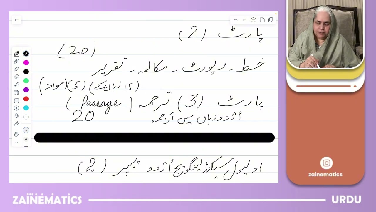 Введение в работу | Урду уровня O - Второй язык (3248) | Zainematics Urdu | Г-жа Ишрат Бано