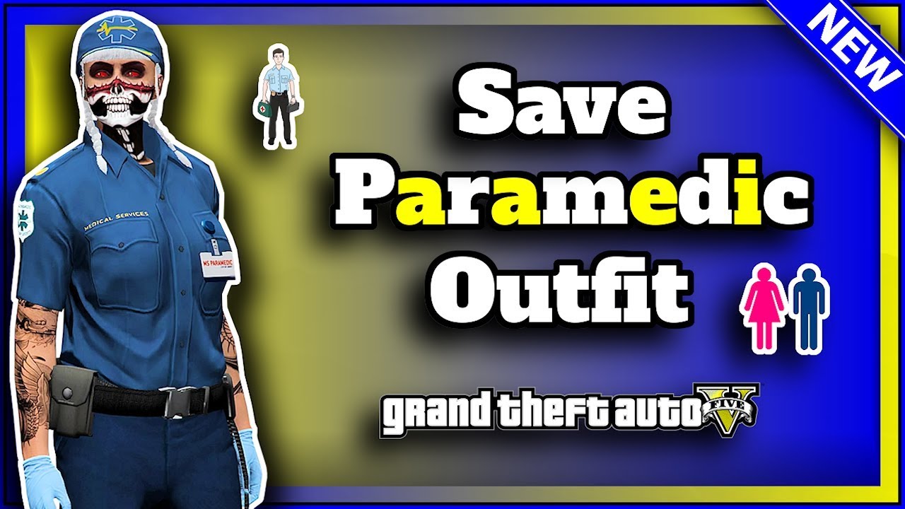 GTA5 I *NEW* How To Save The Paramedic Outfit! (MALE + FEMALE) Patch 1.48!