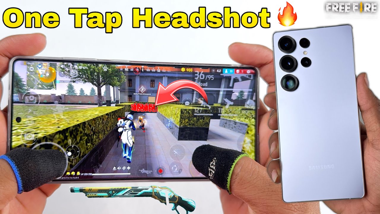 Samsung galaxy s25 ultra gaming free fire full map duo vs squad onetap headshot