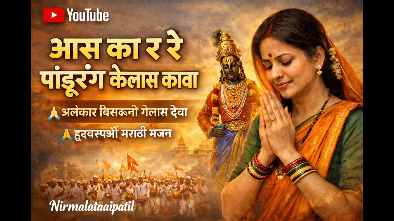 आस का रे पांडुरंग केलास कावा | अलंकार विसरूनी गेलास देवा | वारकरी भजन 🙏 | Nirmalataaipatil🙏मराठी भजन