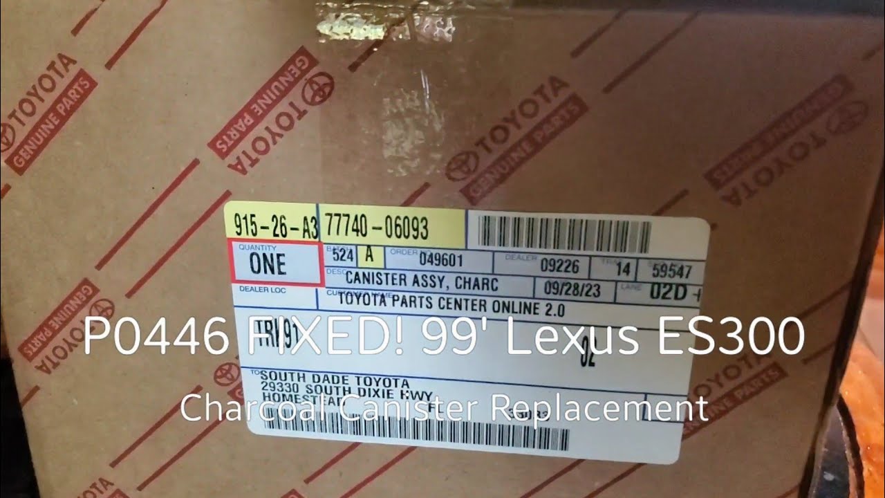 P0446 FIXED! Charcoal/Vapor Canister Replacement 1999 Lexus ES300