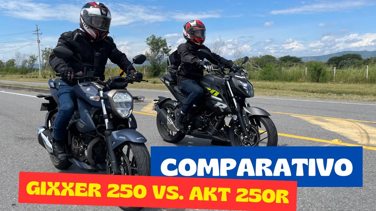 😲💥 Comparativo Suzuki Gixxer 250 vs. AKT 250R. ¿Cuál SÍ cuál NO? LA VERDAD sin PELOS en la lengua